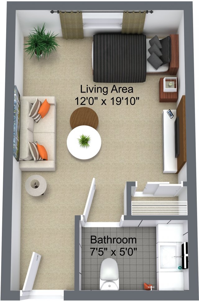 Standard Studio Plan layout